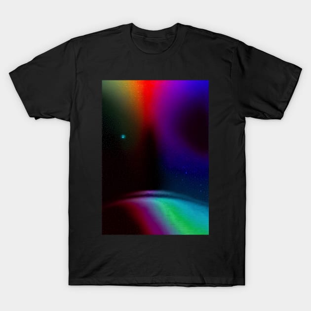 Rainbow Space T-Shirt by EggheadK8